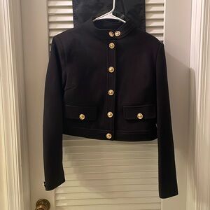 NWT Commense Black Jacket with Gold Buttons